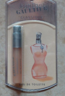 Echantillon Tigette - Perfume Sample -Classique De Jean Paul Gaultier - Parfums - Stalen