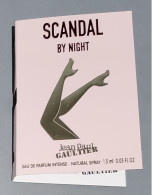Echantillon Tigette - Perfume Sample  - Scandal By Night De Jean Paul Gaultier - Parfums - Stalen