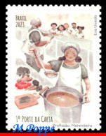 Ref. BR-V2023-11 BRAZIL 2023 - PROFESSION: SCHOOL COOK,'MERENDEIRA', FOOD, MNH, JOBS 1V - Unused Stamps