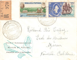 WALLIS ET FUTUNA. 19 9 60. LETTRE RECOMMANDE DE MATA-UTU POUR AZAREA NOUVELLE CALEDONIE - Covers & Documents