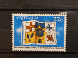 FRANCOBOLLI STAMPS AUSTRALIA AUSTRALIAN 1981 USED BANDIERA REGINA FLAG ELIZABETH OBLITERE' - Gebruikt