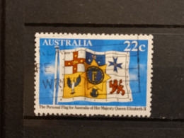 FRANCOBOLLI STAMPS AUSTRALIA AUSTRALIAN 1981 USED BANDIERA REGINA FLAG ELIZABETH OBLITERE' - Gebruikt