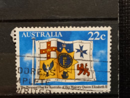 FRANCOBOLLI STAMPS AUSTRALIA AUSTRALIAN 1981 USED BANDIERA REGINA FLAG ELIZABETH OBLITERE' - Used Stamps
