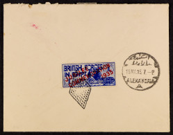 1935 (15 My) Env To Scotland With Br. Forces 1p Ultramarine Letter Seal Opt'd 'Jubilee Commemoration 1935' (SG A10) Tied - Andere & Zonder Classificatie