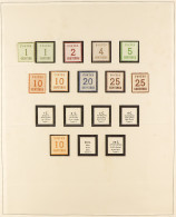 ALSACE AND LORRAINE Page With Mint / Unused Collection, 'points Up' Set With Extra 1c, 10c, 25c Shades, 'points Down' 10 - Autres & Non Classés