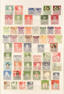 1948 - 1956 USED COLLECTION On A Single Double - Sided Stock Page, Highly Complete For The Period Incl 1954 Heuss Set &  - Autres & Non Classés