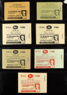 1949-1950 BOOKLETS Never Hinged Mint Group Of Complete Booklets, Includes 1949 120pr (small Faults), 1949 180pr Green Co - Autres & Non Classés