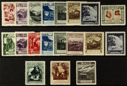 1930 'VIEWS' ISSUE COLLECTION Of Mint Stamps On A Protective Stock Card, Note The Complete Set Of Values (Michel 94/107, - Andere & Zonder Classificatie