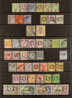 1902 - 1935 USED COLLECTION With 1902-03 Range To $1 Dull Green And Black, 1904-10 Range To $5 Dull Green And Brown-oran - Straits Settlements