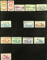 1950 - 1956 IMPERFORATES Collection Of Never Hinged Mint Complete Imperforate Sets On Black Stock Pages, Includes 1950-5 - Syrie