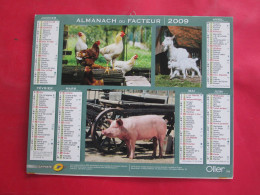 CALENDRIER ALMANACH 2009 ANIMAUX FERME OLLER - Tamaño Grande : 2001-...