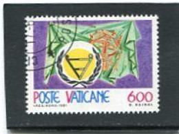 VATICAN CITY/VATICANO - 1981   600 Lire   DISABLED  FINE USED - Used Stamps