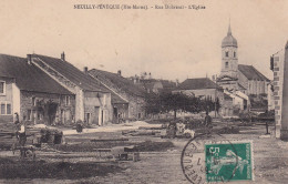 NEUILLY-L'EVEQUE    RUE DUBREUIL   L'EGLISE  CARTE ANIMEE 1912 - Neuilly L'Eveque