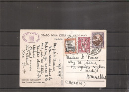 Vatican ( CP De 1934 Vers La Belgique à Voir) - Lettres & Documents