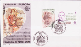 Europa CEPT 1985 Andorre Espagnol - Andorra FDC3 Y&T N°172 à 173 - Michel N°181 à 182 - 1985