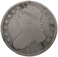 UNITED STATES OF AMERICA HALF DOLLAR 1818 CAPPED BUST #t141 0413 - 1794-1839: Early Halves (Primizie)