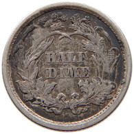 UNITED STATES OF AMERICA HALF DIME 1871 SEATED LIBERTY #t078 0431 - Half Dimes