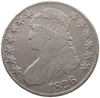 UNITED STATES OF AMERICA HALF DOLLAR 1826 CAPPED BUST #t141 0423 - 1794-1839: Early Halves (Prémices)