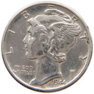 UNITED STATES OF AMERICA DIME 1944 MERCURY #a064 0403 - 1916-1945: Mercury