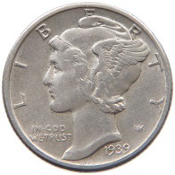 UNITED STATES OF AMERICA DIME 1939 MERCURY #c040 0577 - 1916-1945: Mercury (Mercure)