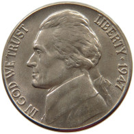 UNITED STATES OF AMERICA NICKEL 1947 D JEFFERSON #s063 1001 - 1938-…: Jefferson