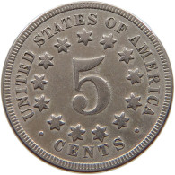 UNITED STATES OF AMERICA NICKEL 1868 SHIELD #t157 0777 - 1866-83: Shield (Écusson)
