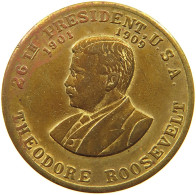 UNITED STATES OF AMERICA MEDAL  THEODORE ROOSEVELT #a011 0339 - Autres & Non Classés