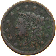 UNITED STATES OF AMERICA LARGE CENT 1838 CORONET HEAD #t141 0301 - 1816-1839: Coronet Head (Tête Couronnée)