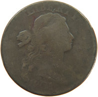 UNITED STATES OF AMERICA LARGE CENT 1801 DRAPED BUST #t140 0281 - 1796-1807: Draped Bust (Buste Drapé)