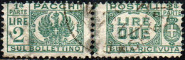 ITALIA LUOGOTENENZA - 1946 - PACCHI POSTALI - 2 LIRE - USATO - Paketmarken