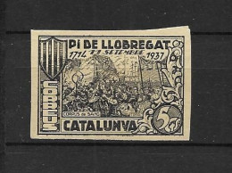 LOTE 2112 F  ///  (C080) GUERRA CIVIL, PI DE LLOBREGAT - FESOFI Nº 2 SIN DENTAR *MH    ¡¡¡ LIQUIDATION - JE LIQUIDE !!! - Vignettes De La Guerre Civile