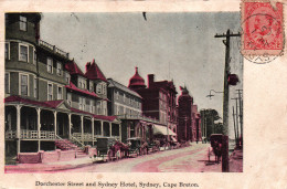 Canada - Cape Breton 1905 - Dorchester Street And Sydney Hotel, Attelages - Cape Breton