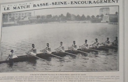 1907 AVIRON - LE MATCH BASSE SEINE = ENCOURAGEMENT - LA VIE AU GRAND AIR - Roeisport