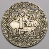 Maroc, 1 Franc Empire Chérifien  1924 (1342), Poissy - Morocco