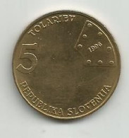 Slovenia 5 Tolarjev 1996. KM#29 - Slovénie