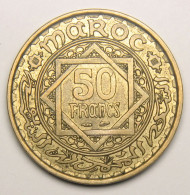 Maroc, Protectorat Français, 50 Francs 1952 (1371), Bronze-aluminium - Marruecos