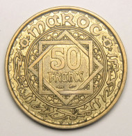 Maroc, Protectorat Français, 50 Francs 1952 (1371), Bronze-aluminium - Marokko