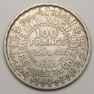 Maroc, Protectorat Français, 100 Francs 1953 (1372), Argent - Marokko