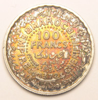Maroc, Protectorat Français, 100 Francs 1953 (1372), Argent - Marokko