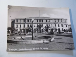 Cartolina Viaggiata "BATTIPAGLIA Scuole Elementari Edmondo De Amicis" 1961 - Battipaglia