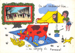 CPSM 87 ON EST VACHEMENT BIEN AU CAMPING DE PANAZOL    Grand Format 15 X 10,5 Cm - Panazol