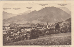 D8048) ST. GALLEN - Steiermark - Kirche Häuser Berge 1923 - St. Gallen
