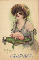 PC ARTIST SIGNED, E. DUPUIS. MON PETIT COCHON, Vintage Postcard (b50473) - Dupuis, Emile