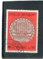 VATICAN CITY/VATICANO - 1970  180 Lire  VATICANO I  FINE USED - Oblitérés