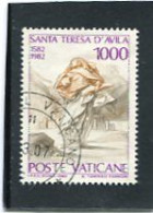VATICAN CITY/VATICANO - 1982  1000 Lire  S. TERESA D'AVILA  FINE USED - Usados
