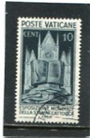 VATICAN CITY/VATICANO - 1936  10 Lire  STAMPA CATTOLICA  FINE USED - Gebraucht