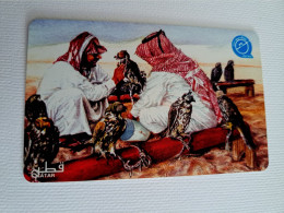 QATAR  PUBLIC TELECOM CORPORATION / PAY PHONE  MAGNETIC/ AUTELCA   Q 30   QTR 78  ARABS WITH FALCONS        **15771 ** - Qatar