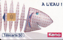 F624 02/1996 - KENO 96 - 50 SO3  - (verso : N° Penchés Deux Lignes - 2ème Ligne Vers La Gauche Sous Le A) - 1996