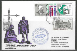 Cover - 1é Luchtverbinding/1é Liaison Aérienne - Brussel-Montevideo Par SABENA 1/04/1974. - Sonstige & Ohne Zuordnung