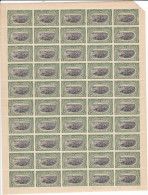 Congo Belge Ocb Nr: 54 ** MNH (zie Scan) III2 + C , 10 Timbres Gomme Abimé - Full Sheets